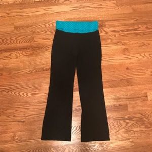 Blue and Blue Yoga Pants